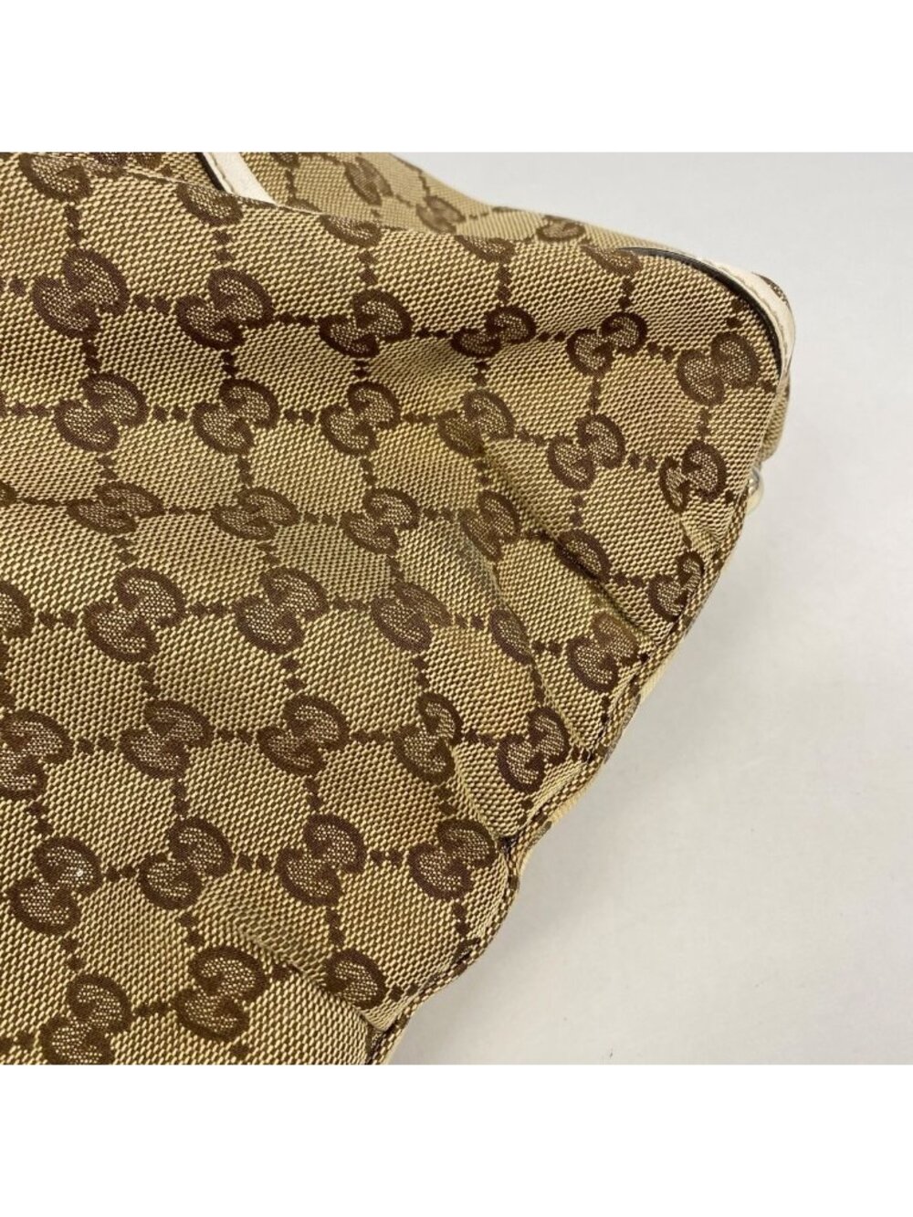 Gucci Tote GG Canvas Brown Gold - Picture 7 of 10
